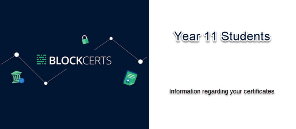 Blockcerts - Year 11 Certificates - Hamrun Secondary School