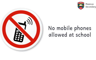Mobile phones are not permitted at school.