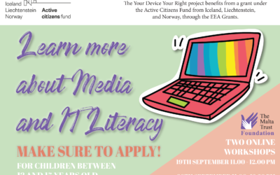 Media and IT literacy: Interesting workshop for secondary school students – Tues 19th Sep!