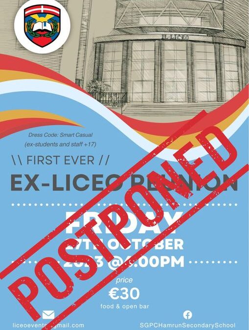 Ex-Liceo Reunion postponed
