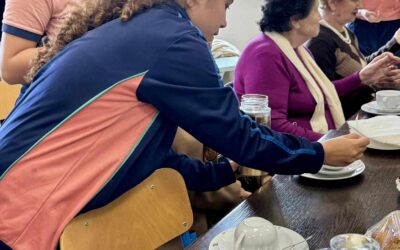 A group of elderly people visit Hamrun Secondary