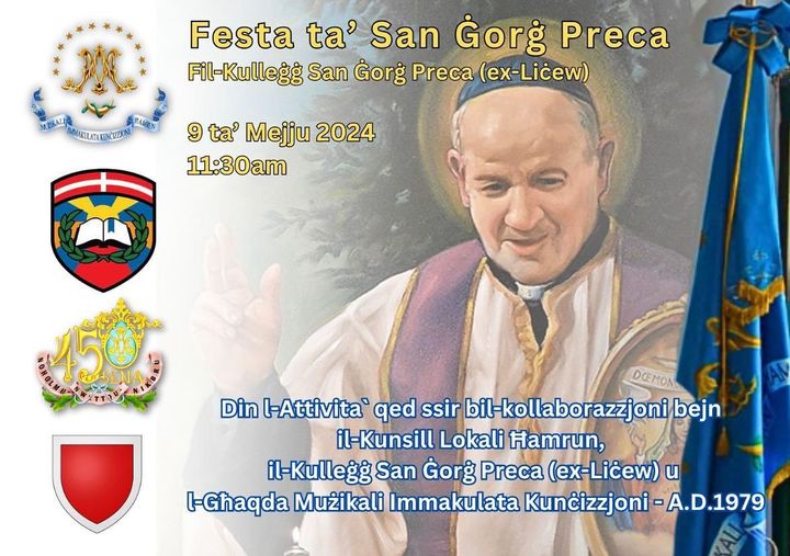 Festa San Gorg Preca at Liceo Hamrun