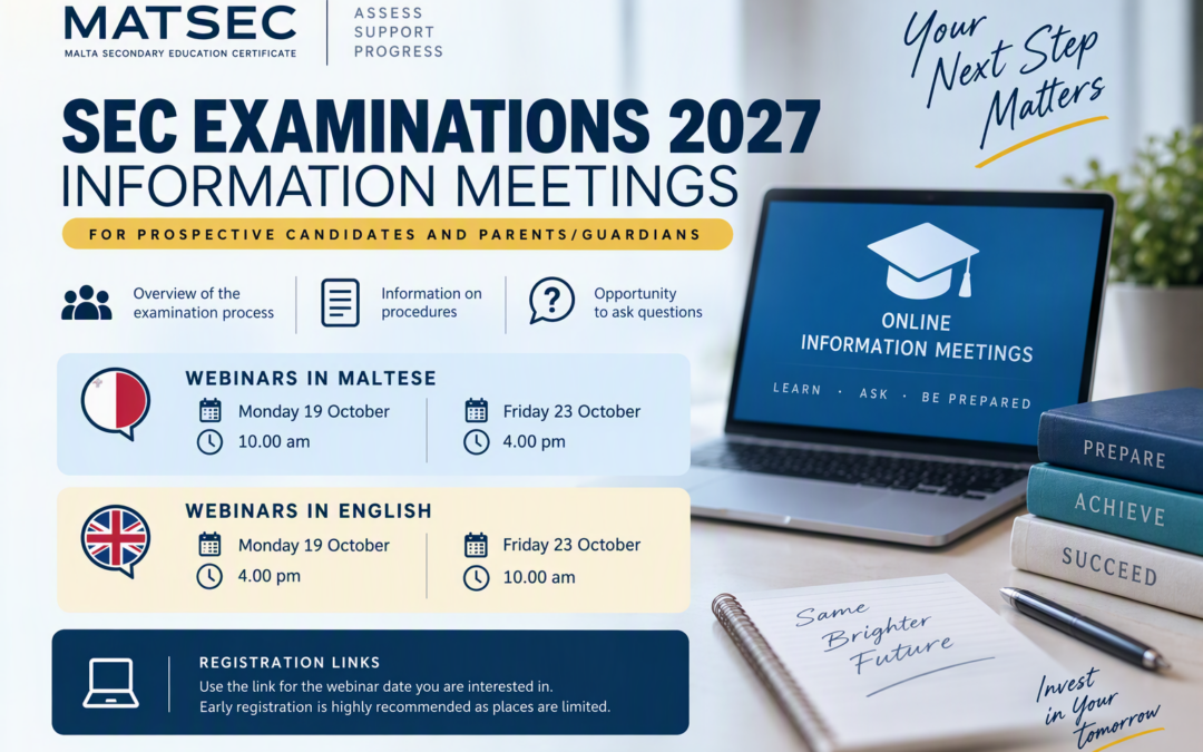 SEC Examinations 2027 Information Meetings for Candidates and Parents